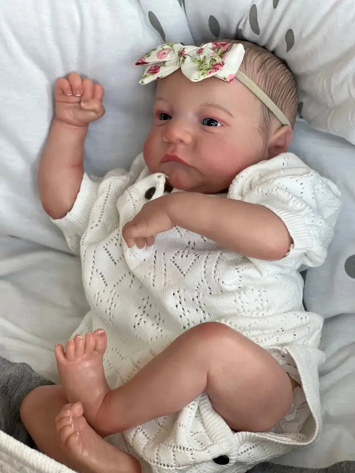 49 cm Levi Full‑Body Silicone Reborn Baby Doll – Lifelike with Visible Veins