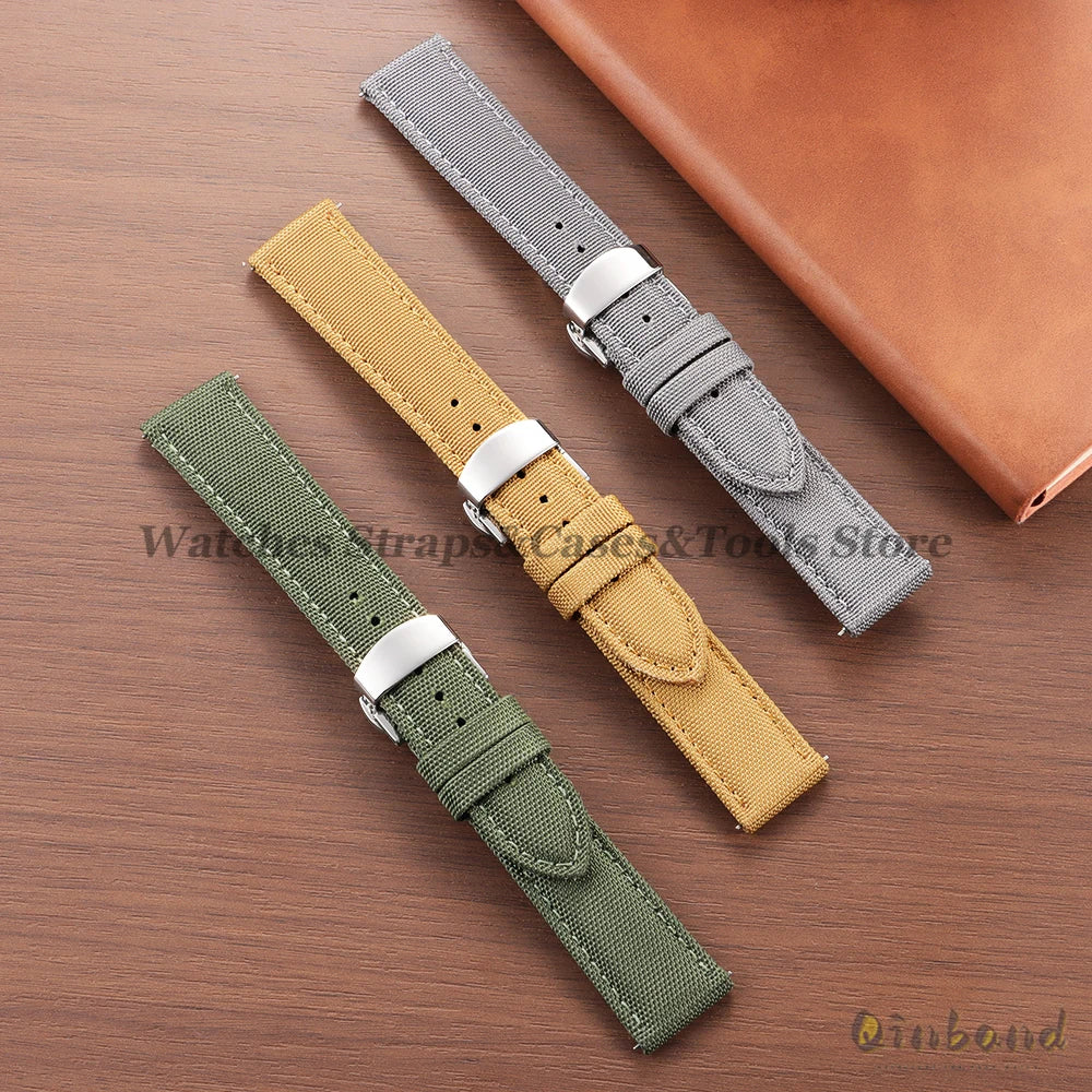 Quick Release Sailcloth Strap (20–22mm) – Military Sport