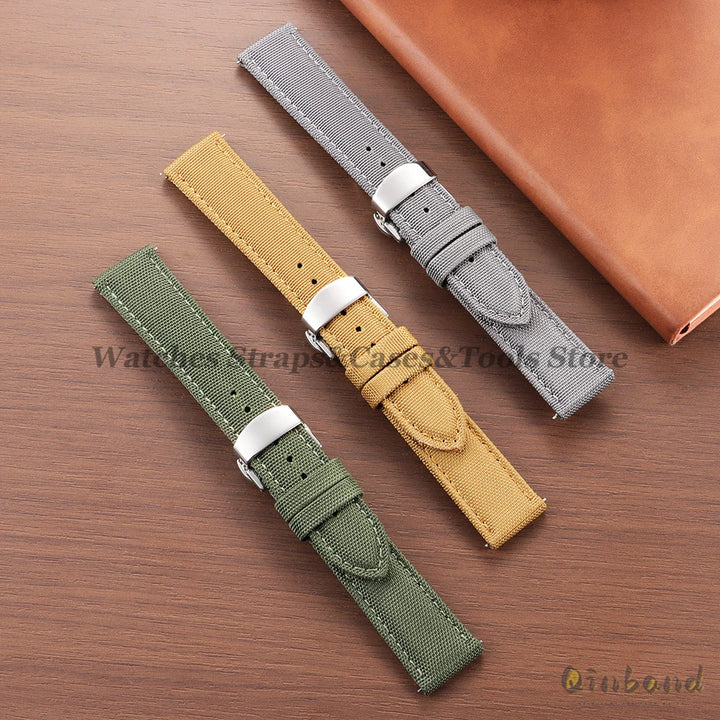 Quick Release Sailcloth Strap (20–22mm) – Military Sport
