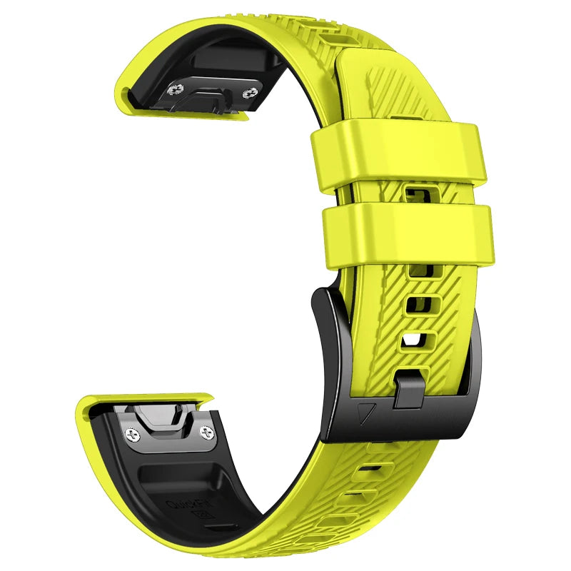 QuickFit Silicone Watch Strap 22/26mm for Garmin Fenix, MARQ, Epix & D2 Series