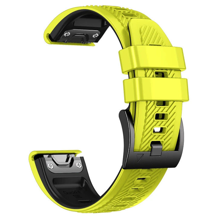 QuickFit Silicone Watch Strap 22/26mm for Garmin Fenix, MARQ, Epix & D2 Series