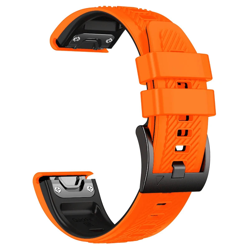 QuickFit Silicone Watch Strap 22/26mm for Garmin Fenix, MARQ, Epix & D2 Series