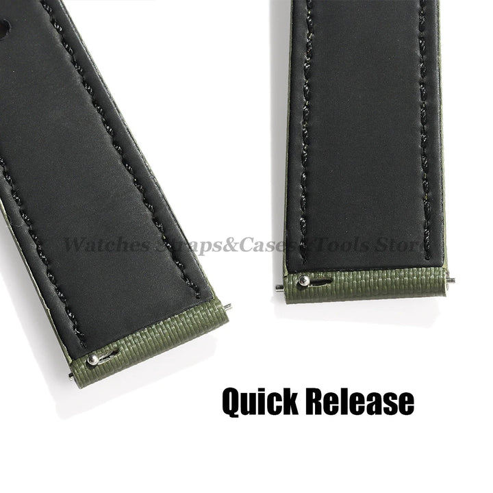 Sailcloth Nylon Watch Band 18mm 20mm 22mm for Huawei Watch Gt4 46mm Waterproof Fabric Watch Strap for Seiko Quick Release Belts