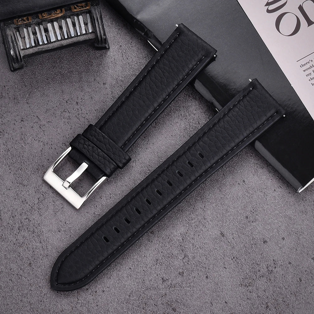 JUELONG Premium Grade Leather Watch Strap 20mm 22mm Quick Release Leather Watchbands For Wristband Watch Accessories
