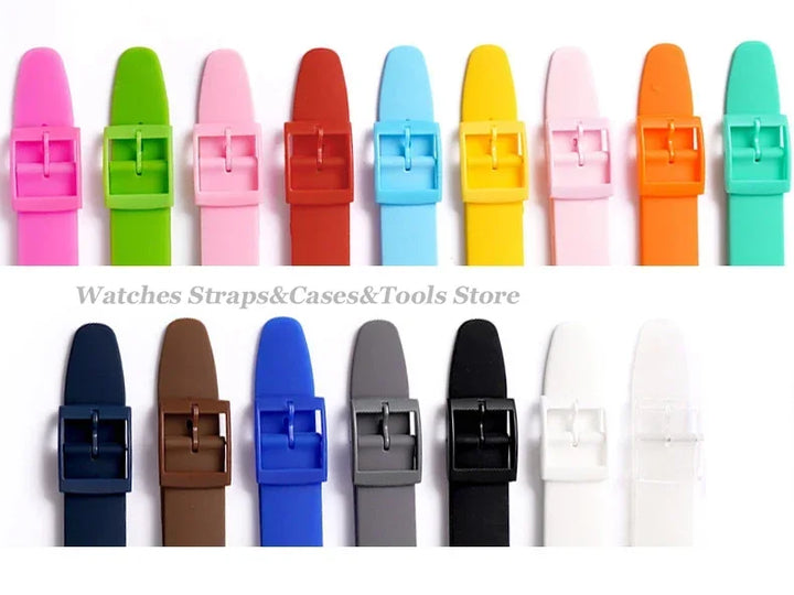 Pin Buckle Plastic/Resin Clasp 16–20mm for Swatch Watch Bands