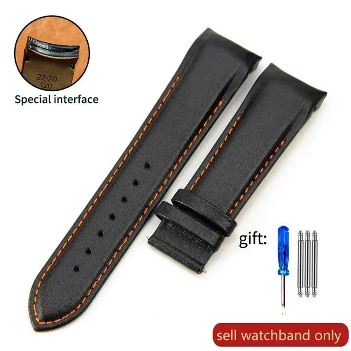 Genuine Calfskin Leather Watch Strap for Tissot (22–24mm)