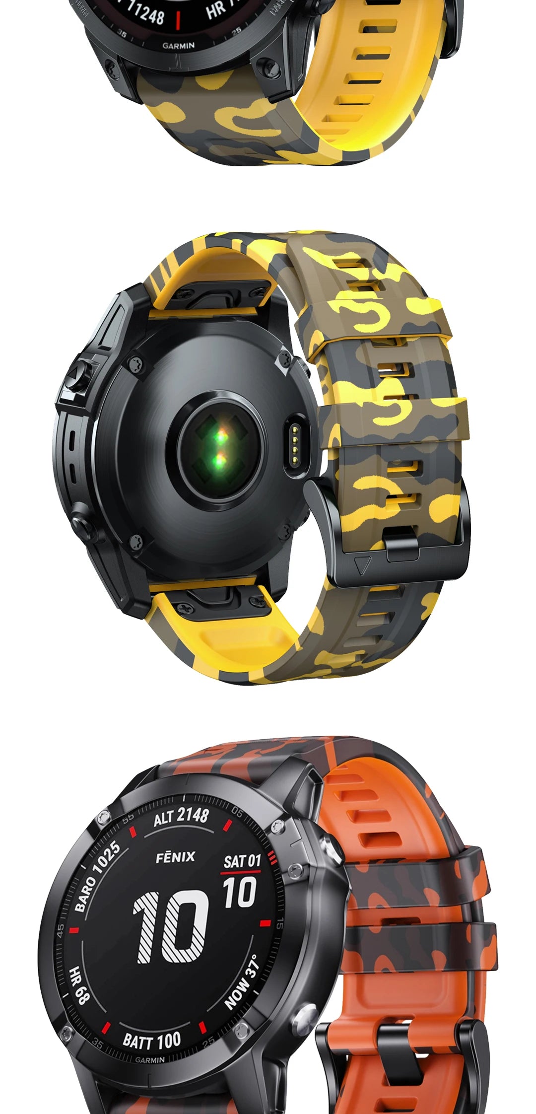 EasyFit Silicone Watch Strap 22/26mm Quick Release for Garmin Fenix & Epix Pro Gen2