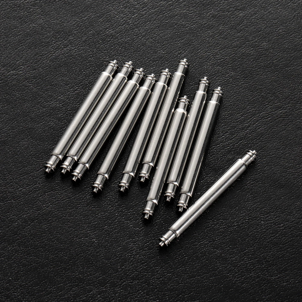 20pcs Watch Band Spring Pins 16–24mm (1.5–2.5mm Stainless Steel)