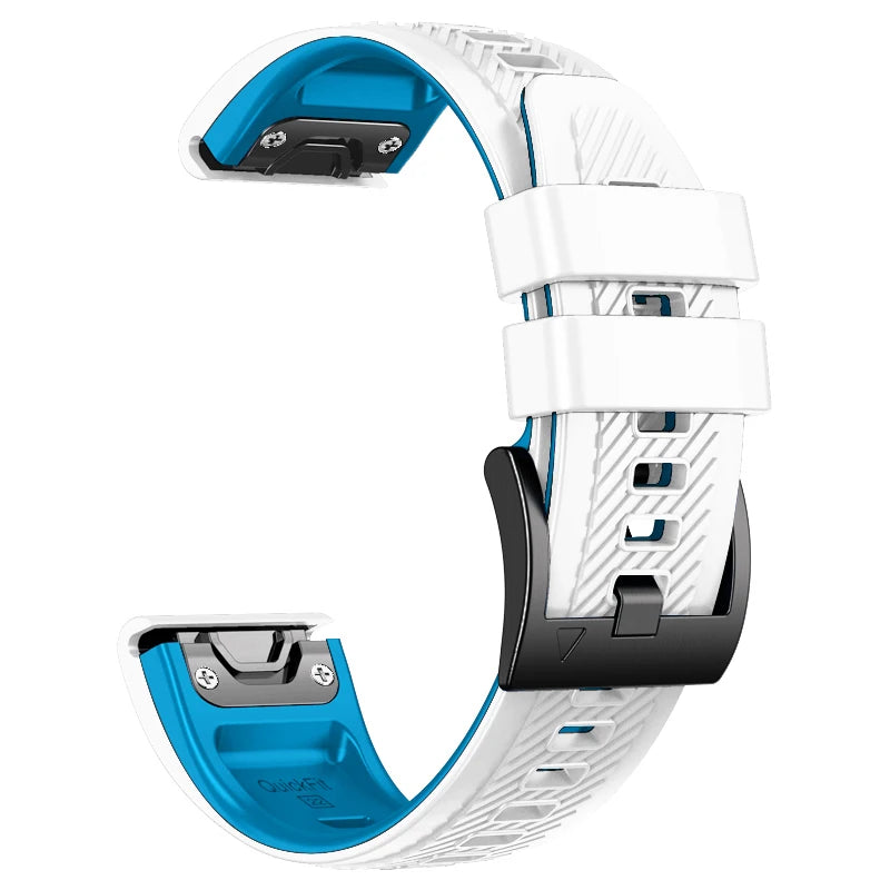 QuickFit Silicone Watch Strap 22/26mm for Garmin Fenix, MARQ, Epix & D2 Series