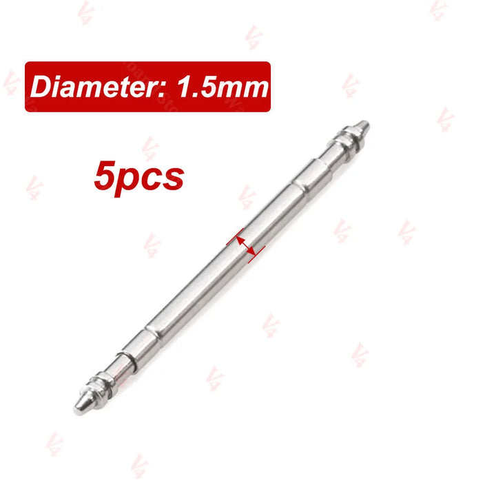 316L Stainless Steel Watch Band Spring Bars 1.5–2.0mm (Repair Tool Pins)