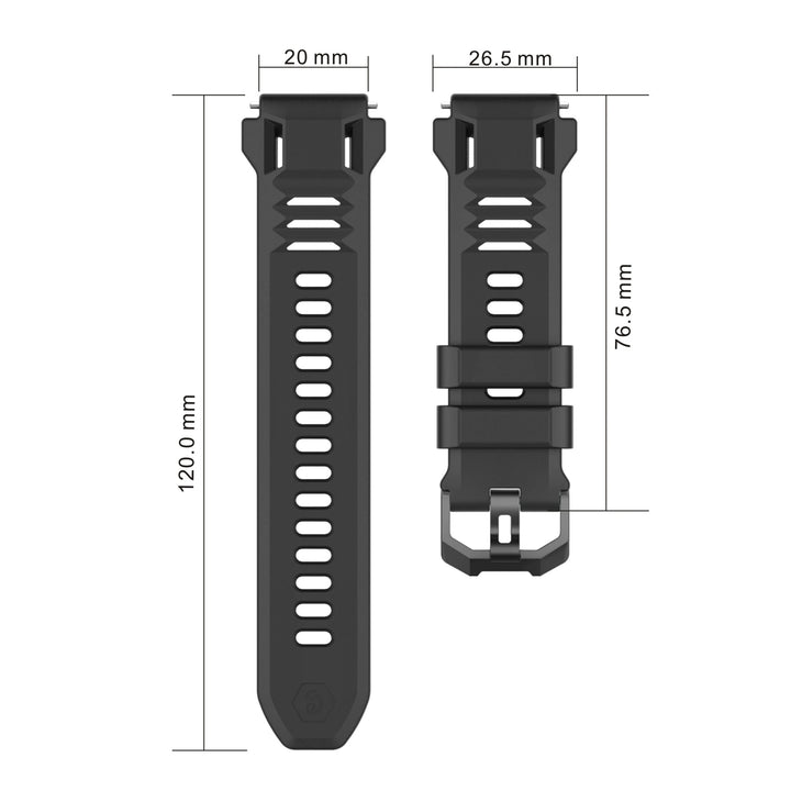 Silicone Strap with Protective Case for Amazfit T-Rex 3 Pro (44mm)