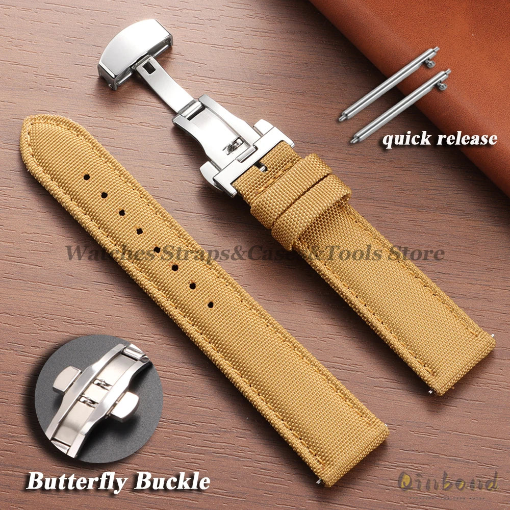 Quick Release Sailcloth Strap (20–22mm) – Military Sport