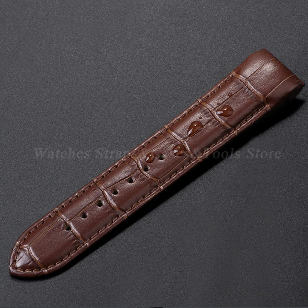 Calfskin Strap For Tissot T035 627/407/617 Genuine Leather Watch Band 22mm 23mm 24mm Butterfly Buckle Men Curved End Replacement