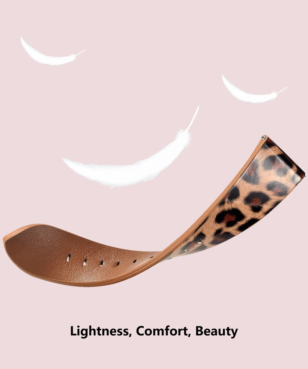 Leopard Print Leather Watch Strap 20/22mm (Quick Release)