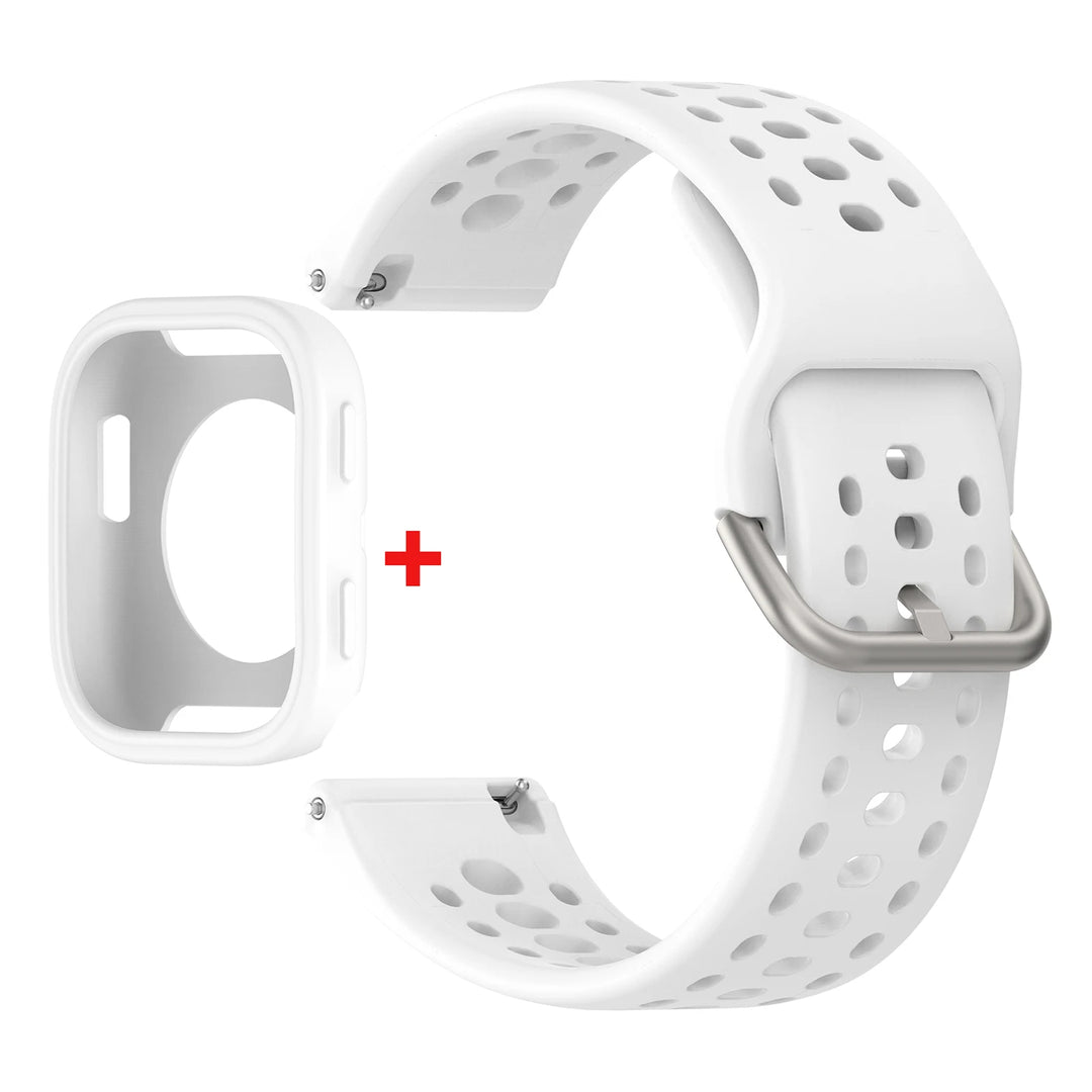 Silicone Strap with Protective Case for Amazfit Bip 6
