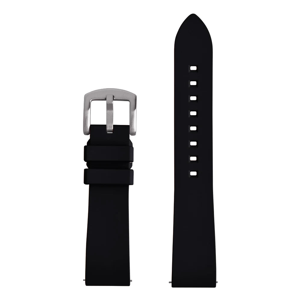Quick Release FKM Watchbands Men Women Diving Watch Accessories Premium Grade Fluorine Rubber Watch Strap 18-19-20-21-22-23-24mm