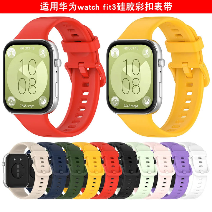 Silicone Strap for Huawei Watch Fit 3 & Fit 4/Pro