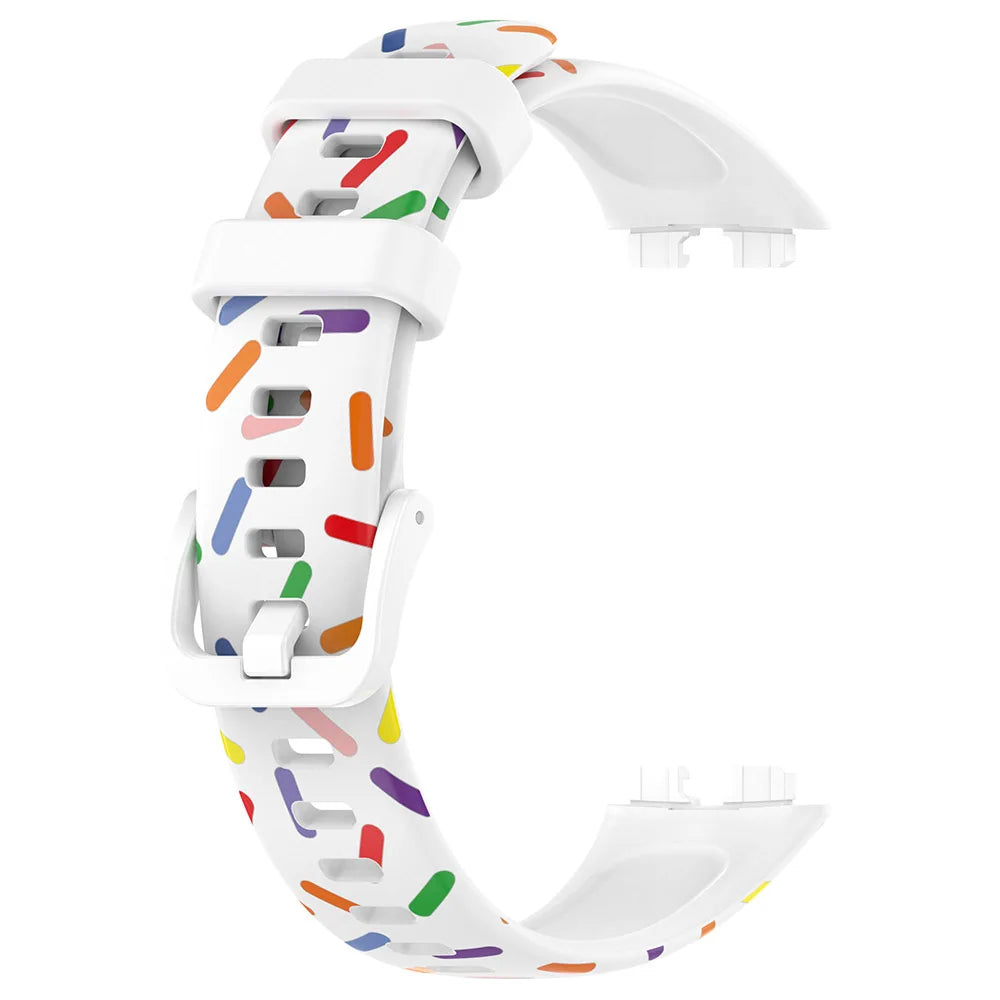 Printed Silicone Strap for Huawei Band 8-10