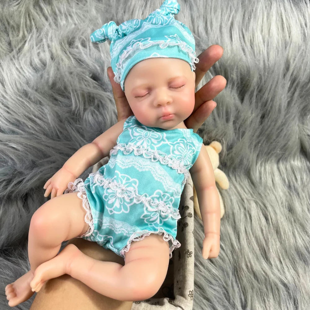 12″ Luna Full Silicone Reborn Baby Doll – Lifelike, Flexible & Washable Soft Body