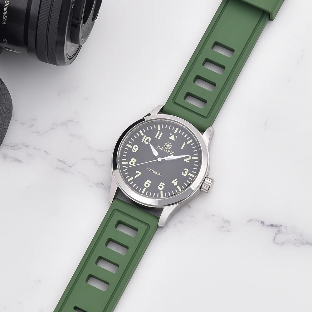 New Design SOFO Fluororubber FKM Watch Strap 20mm 22mm Waterproof Quick Release Watchbands For Each Brand Diving Watches