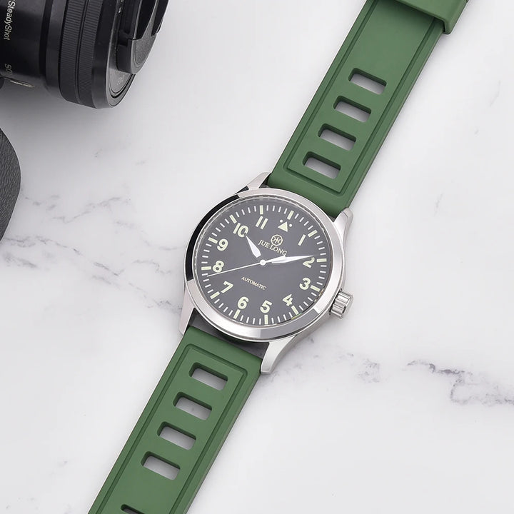 New Design SOFO Fluororubber FKM Watch Strap 20mm 22mm Waterproof Quick Release Watchbands For Each Brand Diving Watches