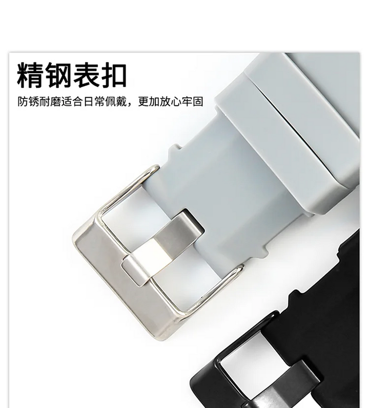 Bell & Ross BR01/BR03 Silicone Watch Strap – 24mm, Waterproof & Breathable