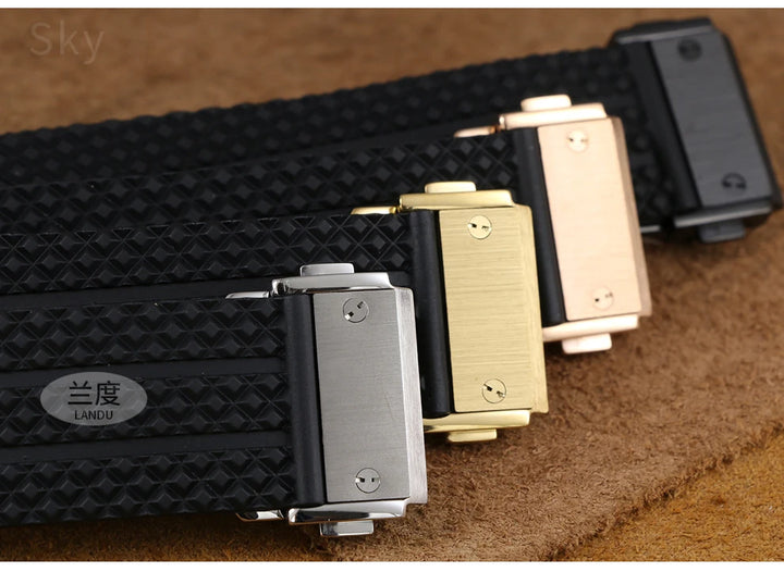 Silicone Rubber Watch Strap for Hublot (26×19mm, 24×17mm)