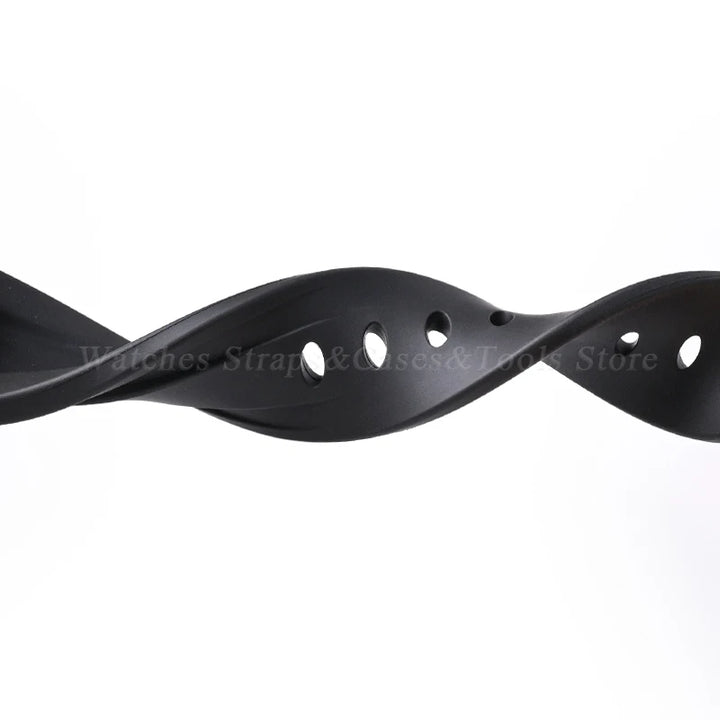 FKM Fluororubber Strap Watchband For Panerai 111 386 441 22mm 24mm Bracelet for Seiko for Tissot Men's Waterproof High Quality