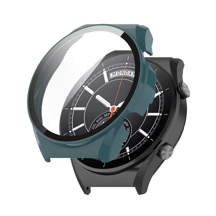 PC + Tempered Glass Protective Case for Xiaomi Watch S1 – Full Screen Cover