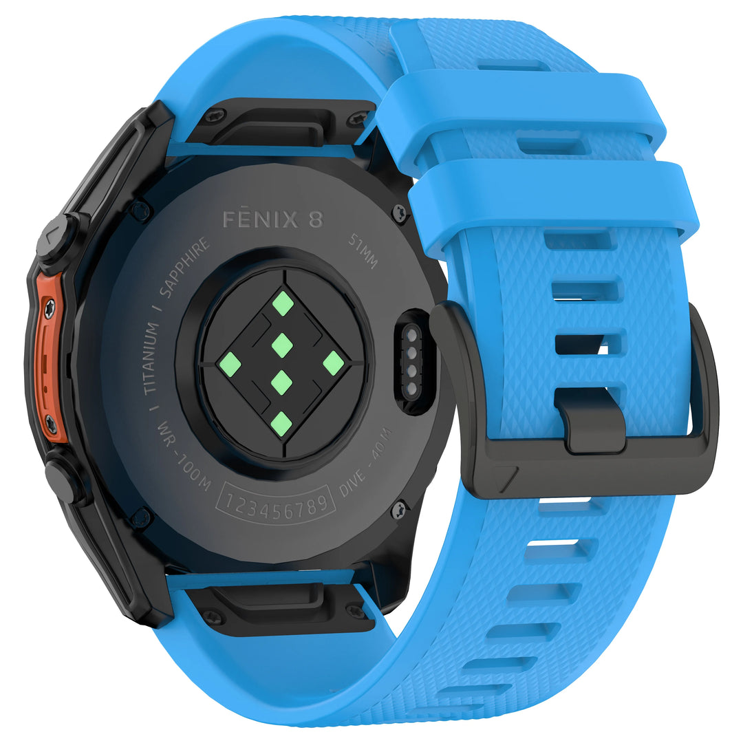 Silicone Watch Band for Garmin Fenix & Epix (22-26mm)