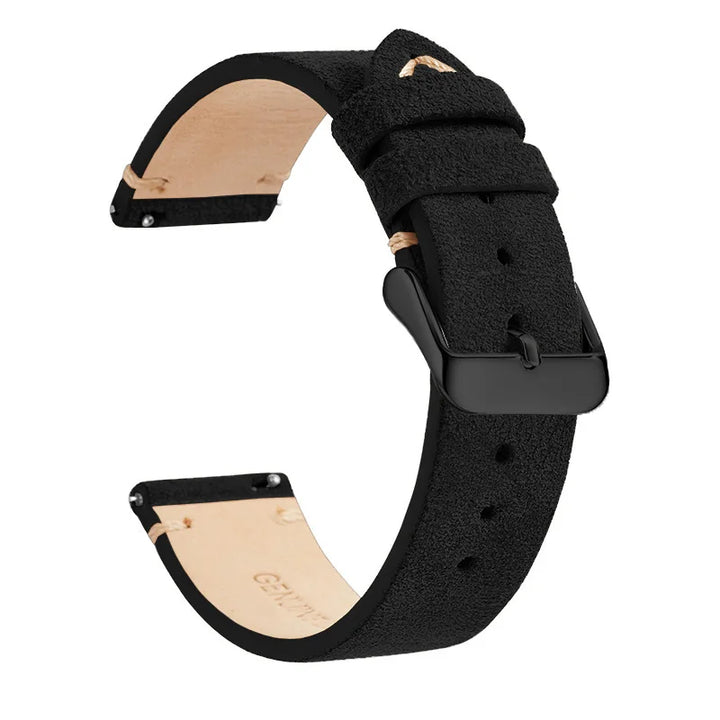 Genuine Leather Quick-Release Watch Strap 14–22mm
