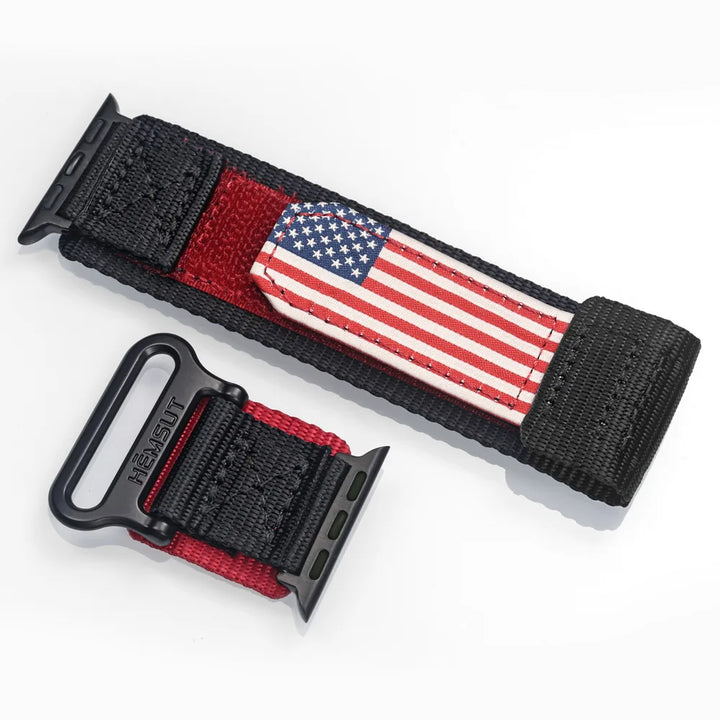 HEMSUT For Apple Watch Band Ultra 2 3 49mm Nylon Series 9 45mm Straps Soft Breathable Comptibility 38 40 41 42 44mm