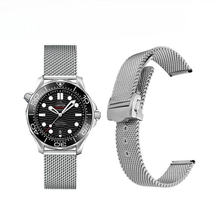 Milanese Mesh Steel Watch Band 20mm for Omega Haima 300