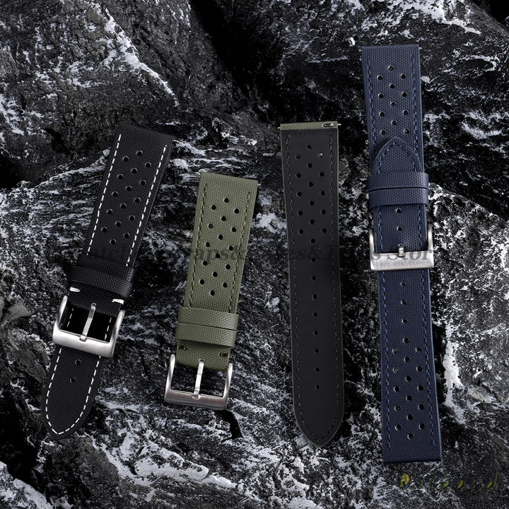 Nylon Sailcloth Watch Strap 18 20mm 22mm Band Waterproof Fabric Premium Watchband Quick Release Wristband Belt Watch Accessories