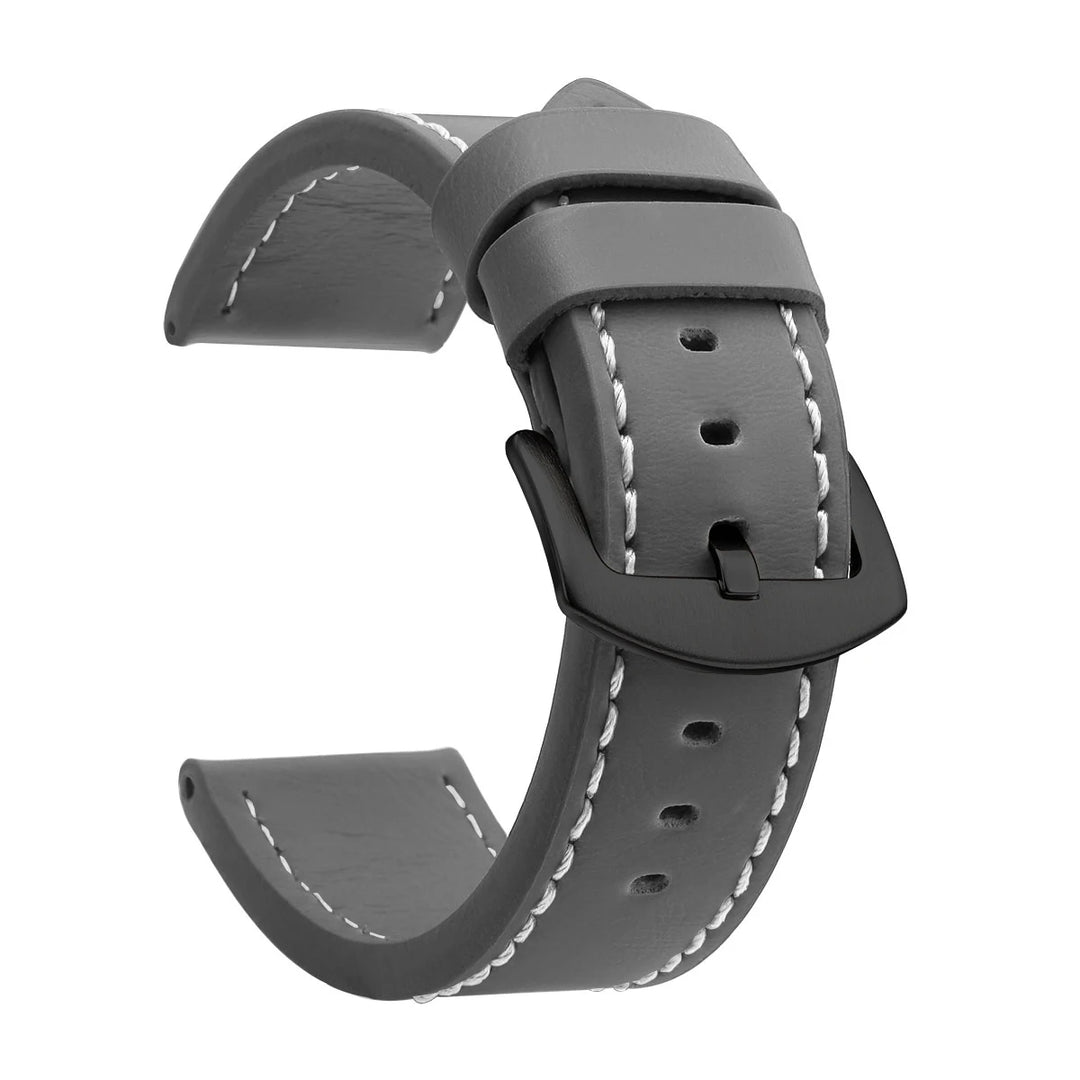 SAMCO Vintage Leather Watch Band 18–24mm