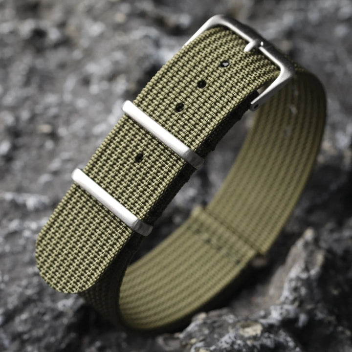 Nylon Ribbed Watch Strap 18–22mm