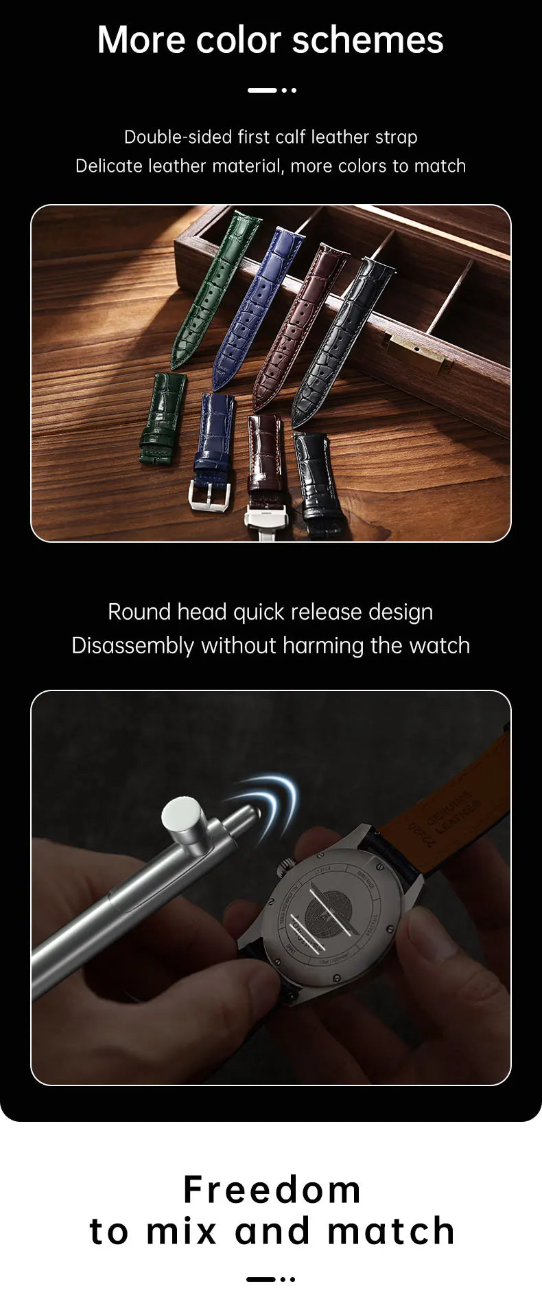 Maikes Longines Leather Watch Strap 20mm 21mm 22mm Accessories Watchbands Braceletes For Fossil Hamilton Watch Band