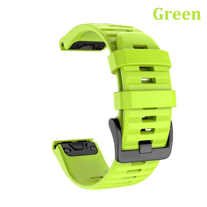 QuickFit Silicone Strap for Garmin Fenix, Epix & D2 Series (20-26mm)