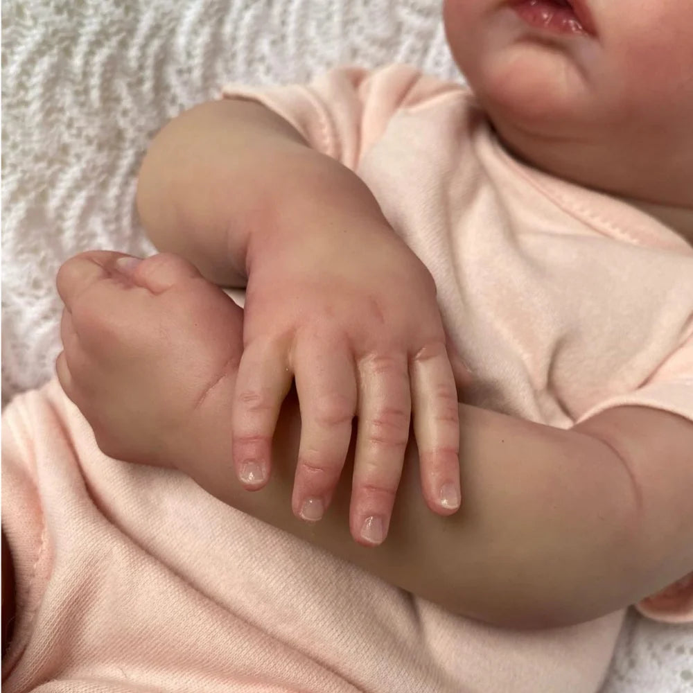 18″ Meadow Reborn Baby Doll – Soft Body, 3D Skin & Visible Veins
