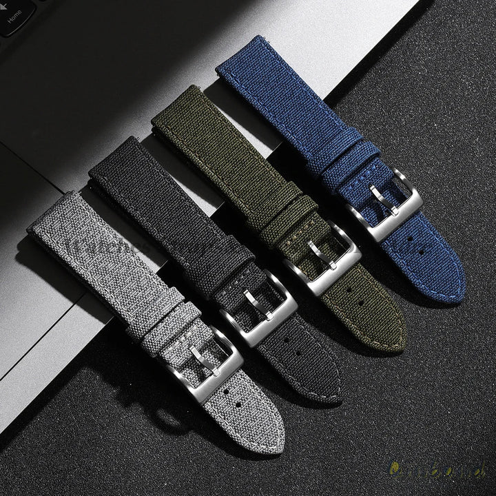 High Quality Sailcloth Watch Strap 18mm 20mm 22mm for Seiko Waterproof Fabric Watchband Quick Release Wristband WatchAccessories