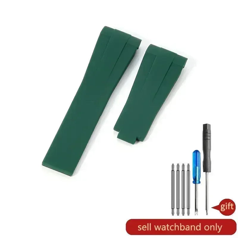 Silicone Watch Strap 20–21mm for Rolex Submariner & Daytona