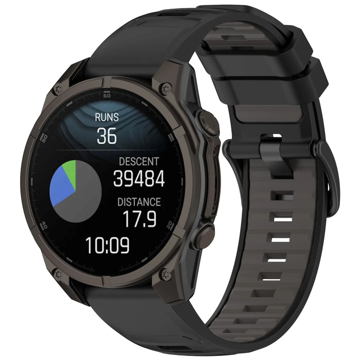 Title: Quick Release Silicone Watch Strap 20/22/26mm for Garmin Fenix 6–8 Series