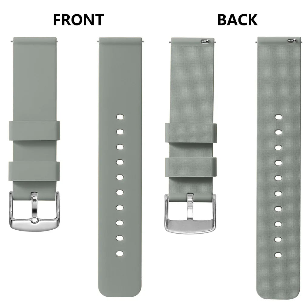 Soft Silicone Quick-Release Watch Band 14–24mm