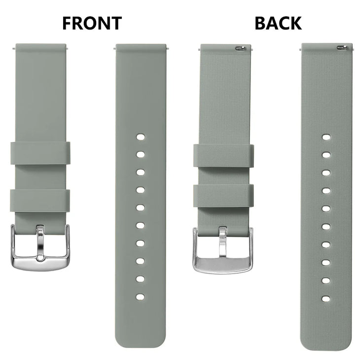 Soft Silicone Quick-Release Watch Band 14–24mm