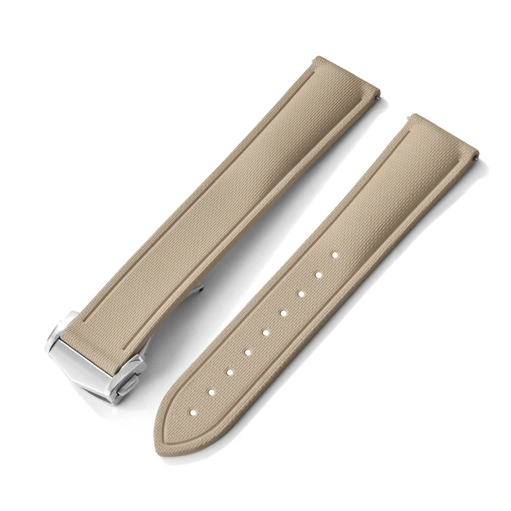 High Quality FKM Rubber Watch Strap 20-21-22mm For Omega X Swatch MoonSwatch Men Women Sport Waterproof Folding Buckle Watchband