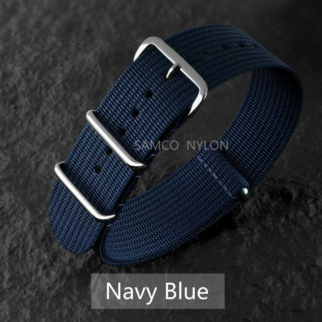 Ribbed Nylon Military Band 18–22mm