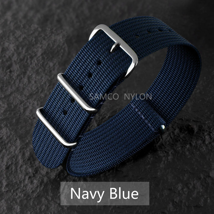 Ribbed Nylon Military Band 18–22mm