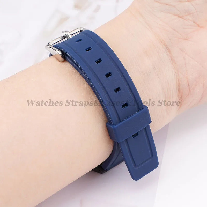 Strap for Casio F84/F91W 18mm Silicone Watchband for F105 F108 FA158 F168 AE1200 AE1300 Replacement Bracelet Men Women Thin Band