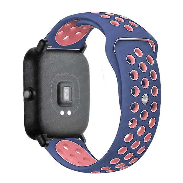 20mm/22mm Silicone band For Amazfit GTS 4/3/2/2e/2 4 Mini GTR 4/2/3 Pro/47mm/stratos 3 Watch Bracelet correa Amazfit bip 6 strap