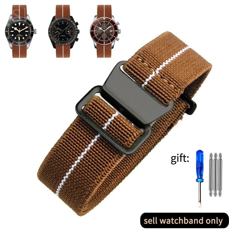 French Army Nylon Watch Band 18–22mm